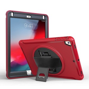Pancerne Etui Obudowa z Uchwytem do iPad 9.7 / iPad Air 2 / iPad Pro 9.7 czerwone