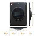 Pancerne Etui Obudowa z Uchwytem do iPad 9.7 / iPad Air 2 / iPad Pro 9.7 czarne