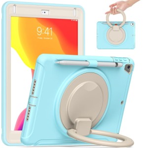 Pancerne Etui Obudowa z Uchwytem do iPad 9.7 / iPad Air 2 / iPad Pro 9.7 niebieskie