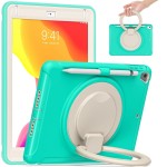 Pancerne Etui Obudowa z Uchwytem do iPad 9.7 / iPad Air 2 / iPad Pro 9.7 miętowe