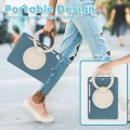 Pancerne Etui Obudowa z Uchwytem do iPad 9.7 / iPad Air 2 / iPad Pro 9.7 niebieskie