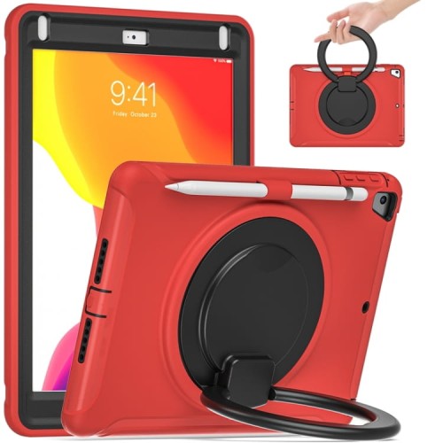 Pancerne Etui Obudowa z Uchwytem do iPad 9.7 / iPad Air 2 / iPad Pro 9.7 czerwona