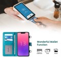 MEGSHI Pokrowiec Portfel na Pasku do iPhone 13 Mini niebieski