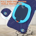Shockproof Pancerne Etui z Paskiem i Uchwytem do iPad Mini 5/4 granatowo-niebieskie
