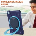 Shockproof Pancerne Etui z Paskiem i Uchwytem do iPad Mini 5/4 granatowo-niebieskie