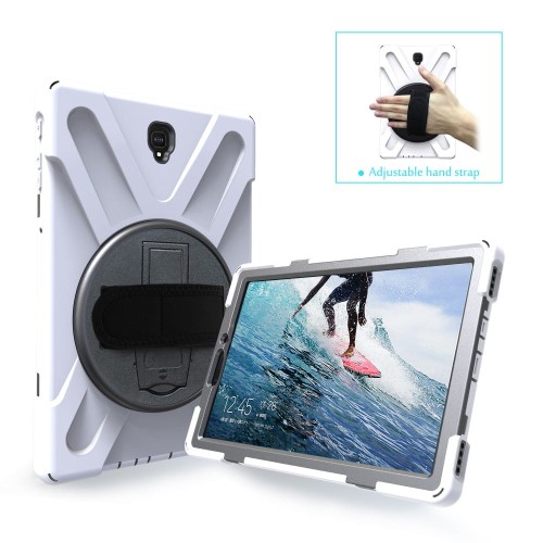 Shockproof Pancerne Etui z Uchwytem do Samsung Galaxy Tab S4 10.5 białe