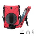 Shockproof Pancerne Etui z Uchwytem do Samsung Galaxy Tab S4 10.5 czerwone