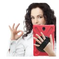 Shockproof Pancerne Etui z Uchwytem do Samsung Galaxy Tab S4 10.5 czerwone
