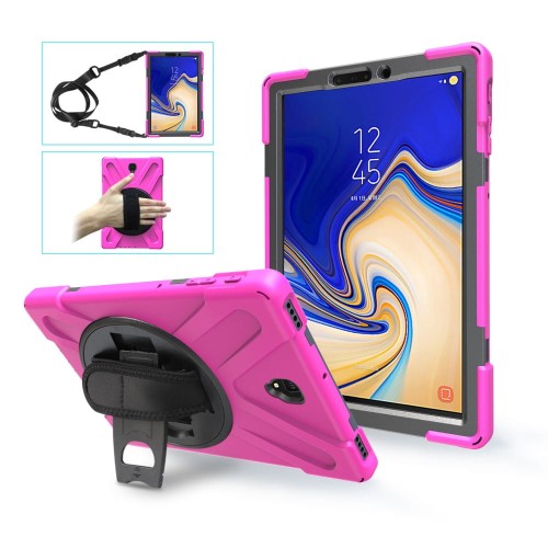 Shockproof Pancerne Etui z Uchwytem do Samsung Galaxy Tab S4 10.5 różowe