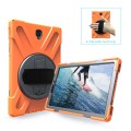 Shockproof Pancerne Etui z Uchwytem do Samsung Galaxy Tab S4 10.5 orange