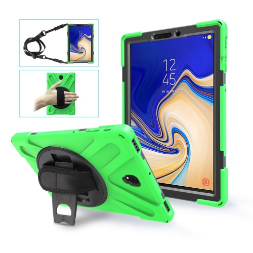 Shockproof Pancerne Etui z Uchwytem do Samsung Galaxy Tab S4 10.5 zielone