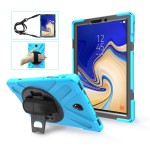 Shockproof Pancerne Etui z Uchwytem do Samsung Galaxy Tab S4 10.5 niebieskie