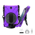 Shockproof Pancerne Etui z Uchwytem do Samsung Galaxy Tab S4 10.5 fioletowe
