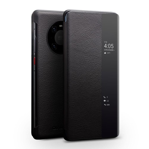 Skórzane Etui Smart Cover QIALINO Huawei Mate 40 Pro czarny