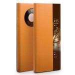 Skórzane Etui Smart Cover QIALINO Huawei Mate 40 Pro żółty