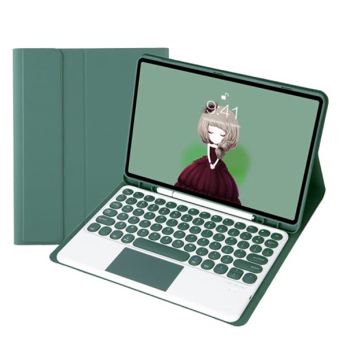 Zielone Etui Bezprzewodowa Klawiatura Touchpad do iPad 9.7 / iPad Air 2 / iPad Pro 9.7