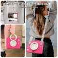 Shockproof Pancerne Etui z Paskiem i Uchwytem do iPad Pro 11 2022/2021/2020 różowe