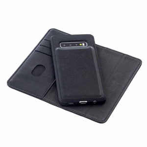 Skórzany Pokrowiec Portfel do Samsung Galaxy S10 czarny