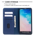 Skórzany Pokrowiec Portfel do Samsung Galaxy S10 granatowy