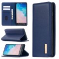 Skórzany Pokrowiec Portfel do Samsung Galaxy S10 granatowy