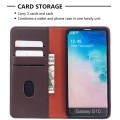Skórzany Pokrowiec Portfel do Samsung Galaxy S10 brązowy