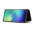 Denior Skórzane Etui Pokrowiec do Samsung Galaxy S10 czarne
