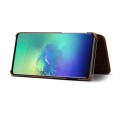 Denior Skórzane Etui Pokrowiec do Samsung Galaxy S10 brązowe