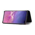 Denior Skórzane Etui Pokrowiec do Samsung Galaxy S10+ czarne