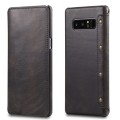 Denior Skórzane Etui Pokrowiec do Samsung Galaxy Note 8 czarne