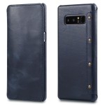 Denior Skórzane Etui Pokrowiec do Samsung Galaxy Note 8 granatowe