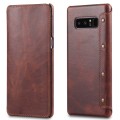 Denior Skórzane Etui Pokrowiec do Samsung Galaxy Note 8 brązowe