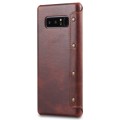 Denior Skórzane Etui Pokrowiec do Samsung Galaxy Note 8 brązowe