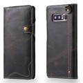 Denior Skórzane Etui Pokrowiec do Samsung Galaxy Note 8 czarne
