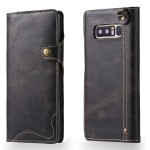 Denior Skórzane Etui Pokrowiec do Samsung Galaxy Note 8 czarne
