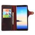 Denior Skórzane Etui Pokrowiec do Samsung Galaxy Note 8 bordowe