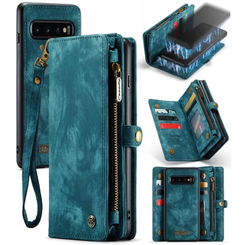Etui Pokrowiec Portfel CASEME do Samsung Galaxy S10 niebieski