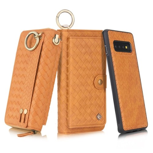 POLA Etui Portfel Pokrowiec do Samsung Galaxy S10 brązowy