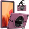 Pancerne Etui z Osłoną Ekranu do Samsung Galaxy Tab A7 10.4 bordowe