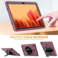 Pancerne Etui z Osłoną Ekranu do Samsung Galaxy Tab A7 10.4 bordowe