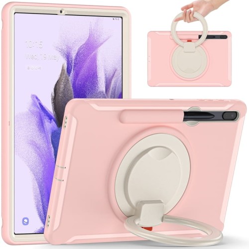 Pancerne Etui z Uchwytem do Samsung Galaxy Tab S8+ / Tab S7+ / Tab S7 FE 12.4 cala różowe