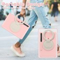 Pancerne Etui z Uchwytem do Samsung Galaxy Tab S8+ / Tab S7+ / Tab S7 FE 12.4 cala różowe