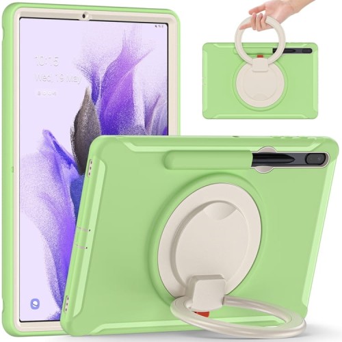 Pancerne Etui z Uchwytem do Samsung Galaxy Tab S8+ / Tab S7+ / Tab S7 FE 12.4 zielone
