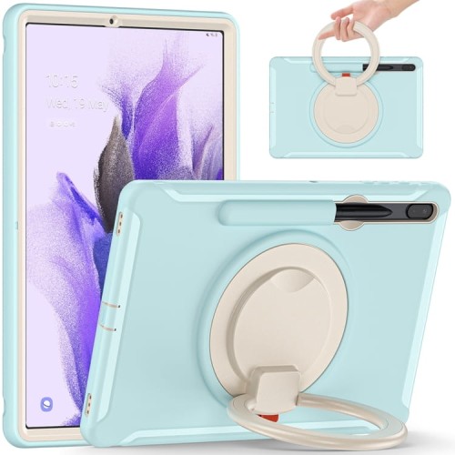 Pancerne Etui z Uchwytem do Samsung Galaxy Tab S8+ / Tab S7+ / Tab S7 FE 12.4 niebieskie