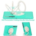 Pancerne Etui z Uchwytem do Samsung Galaxy Tab S8+ / Tab S7+ / Tab S7 FE 12.4 zielone miętowe