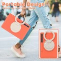Pancerne Etui z Uchwytem do Samsung Galaxy Tab S8+ / Tab S7+ / Tab S7 FE 12.4 pomarańczowe