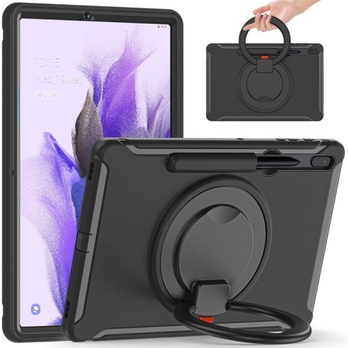 Pancerne Etui z Uchwytem do Samsung Galaxy Tab S8+ / Tab S7+ / Tab S7 FE 12.4 czarne