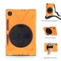 Shockproof Pancerne Etui z Paskiem do Samsung Galaxy Tab S6 Lite pomarańczowe