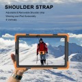 Shockproof Pancerne Etui z Paskiem do Samsung Galaxy Tab S6 Lite pomarańczowe