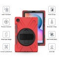 Shockproof Pancerne Etui z Paskiem do Samsung Galaxy Tab S6 Lite czerwone