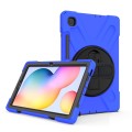 Shockproof Pancerne Etui z Paskiem do Samsung Galaxy Tab S6 Lite niebieskie